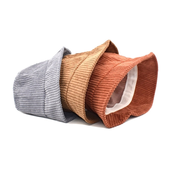 Corduroy Bucket Hat Sun Cap
