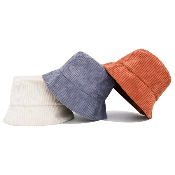 Corduroy Bucket Hat Sun Cap