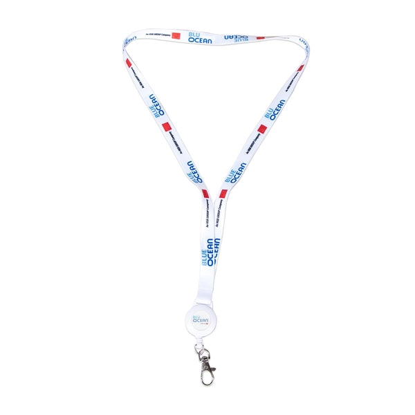 1/2" Lanyard w/ Retractable Badge Reel