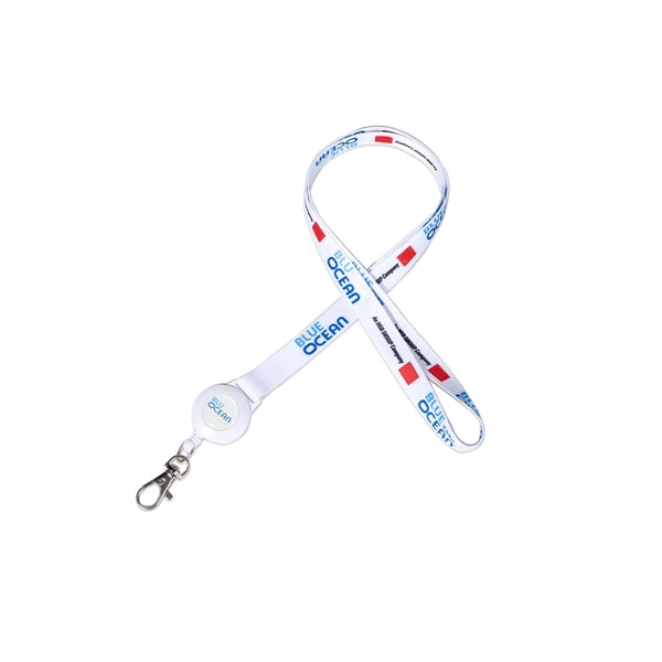 1/2" Lanyard w/ Retractable Badge Reel