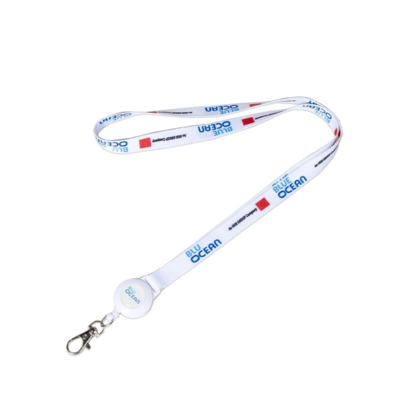 1/2" Lanyard w/ Retractable Badge Reel