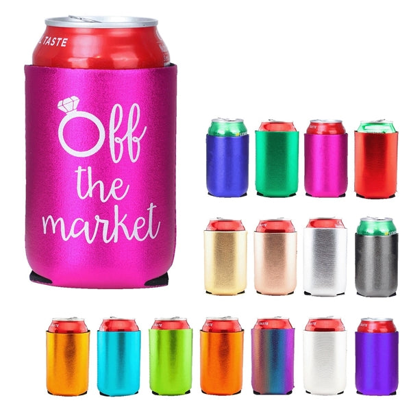 Beach Themed Neoprene Can Cooler Sleeves for Beverages