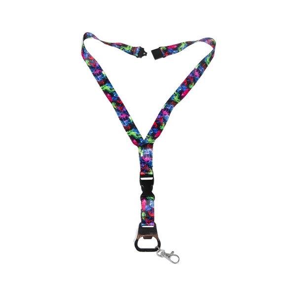 3/4" Lanyard w/ Buckle Release & Bottle Opener