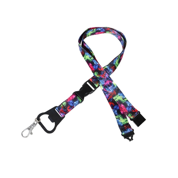 3/4" Lanyard w/ Buckle Release & Bottle Opener