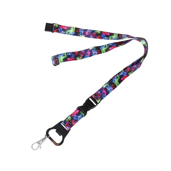 3/4" Lanyard w/ Buckle Release & Bottle Opener