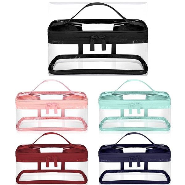 Waterproof PVC Clear Travel Toiletry Makeup Bags with Zipper