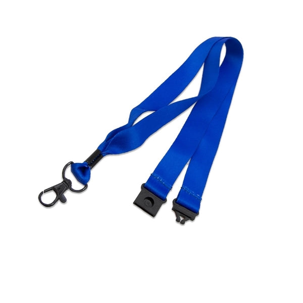 3/4" Polyester Lanyard w/ Black Lobster Claw & Safety