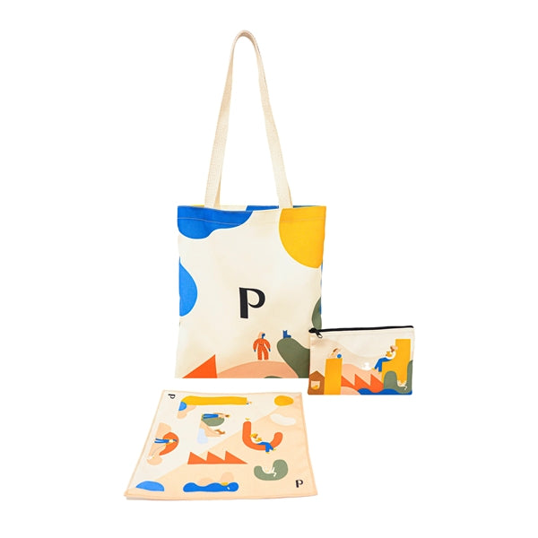 Sublimated Magazine Tote Bag IMPORT (13.5"w x 15.5"h)