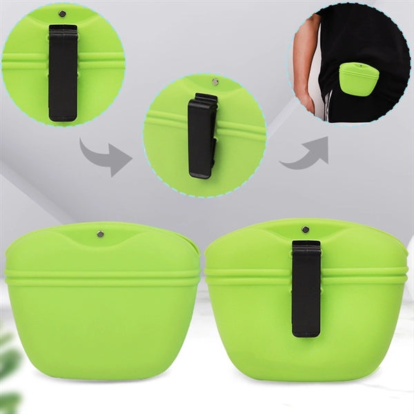 Pet Silicone Training Waist Bag
