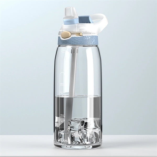 1000Ml Sports Water Bottle With Straw