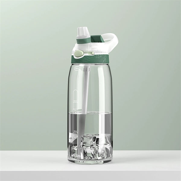1000Ml Sports Water Bottle With Straw