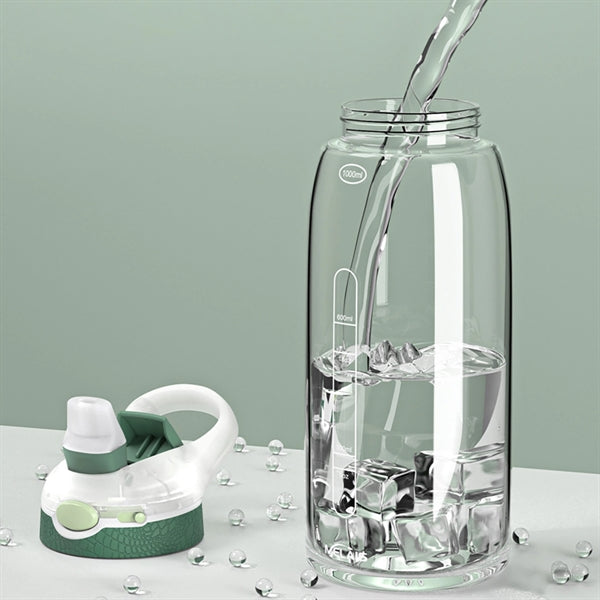 1000Ml Sports Water Bottle With Straw
