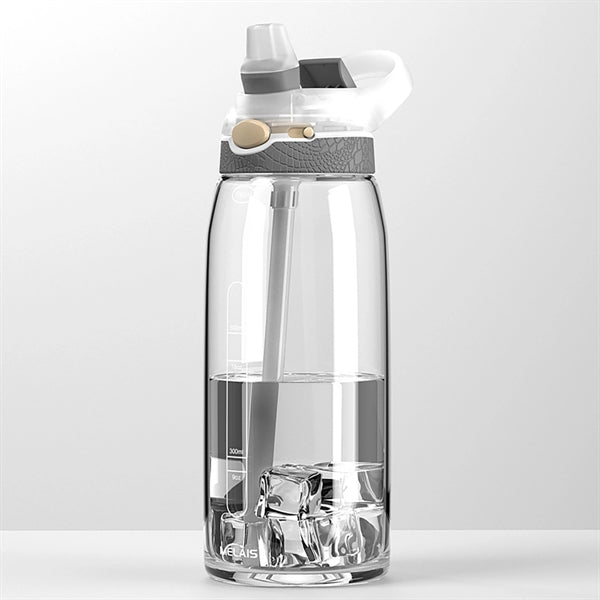 1000Ml Sports Water Bottle With Straw