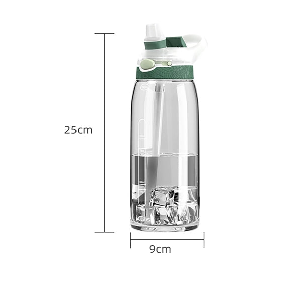 1000Ml Sports Water Bottle With Straw