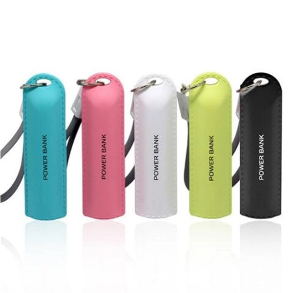 2000mA key chain power bank with cable