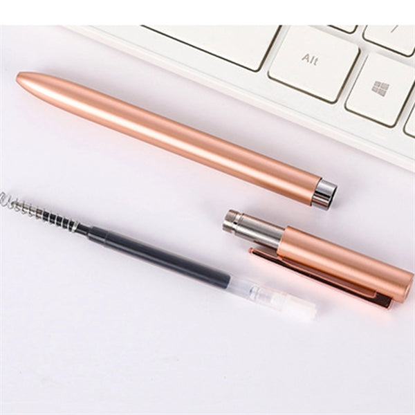 Simple twist-action metal ballpoint pen