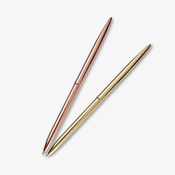 Simple twist-action metal ballpoint pen