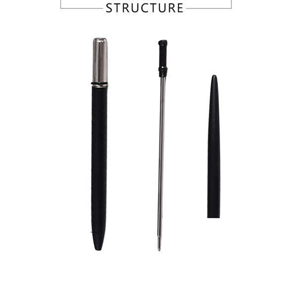 Simple twist-action metal ballpoint pen