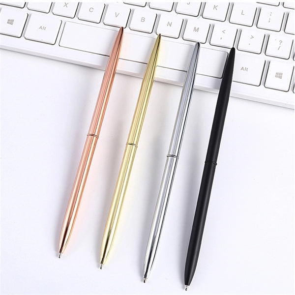Simple twist-action metal ballpoint pen