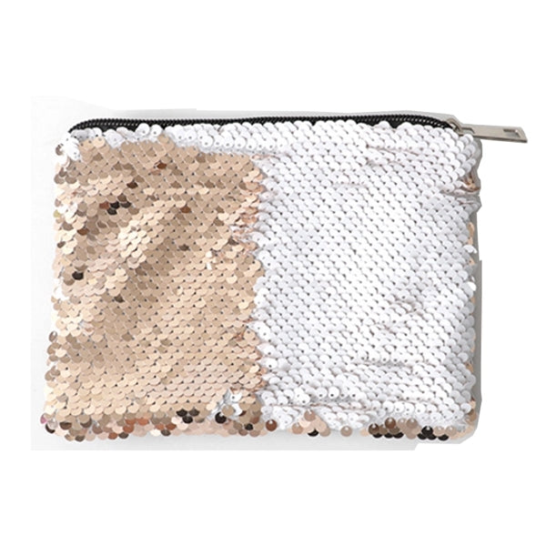 Full Color Sequin Zippered Pouch