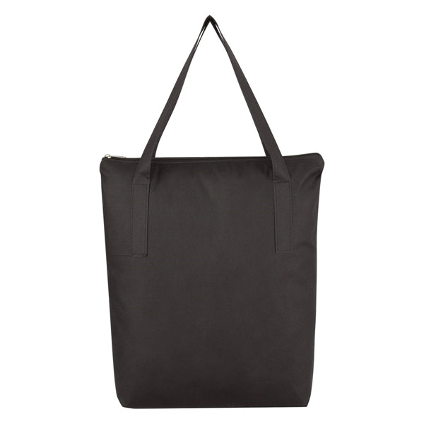 Crosshatch Non-Woven Zippered Tote Bag