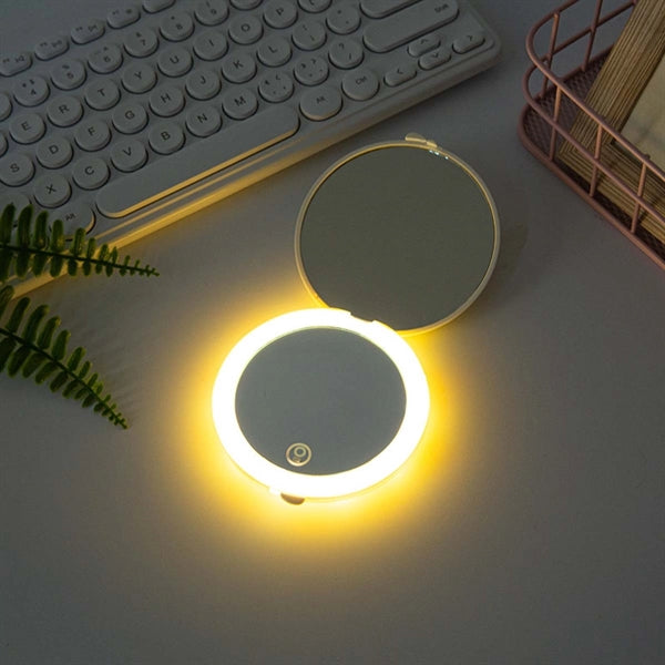 Rechargeable Led Compact Makeup Mirror