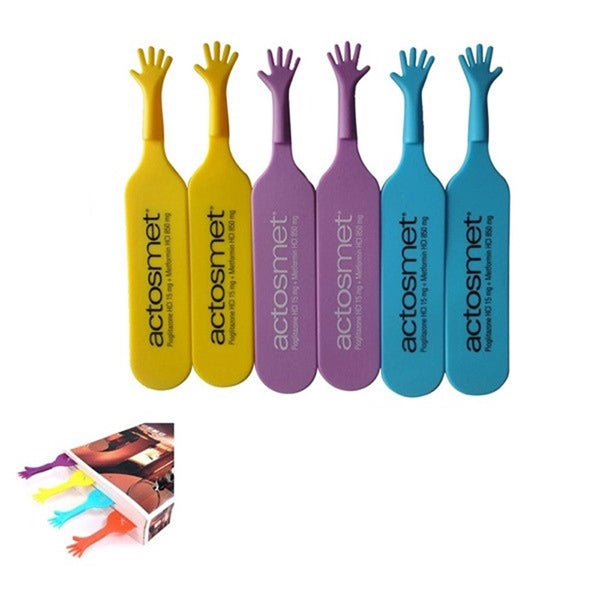 Help Me Hand Shaped Silicone Bookmark