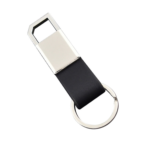 Leatherette Metal Clip-On Key Chain