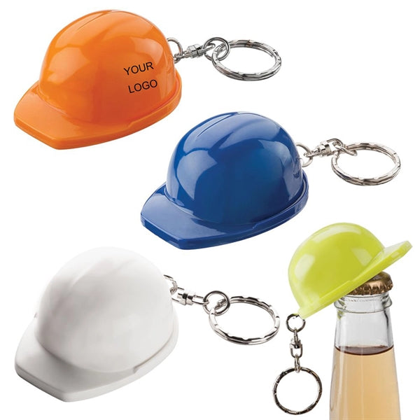 Hardhat Bottle Opener Keychain