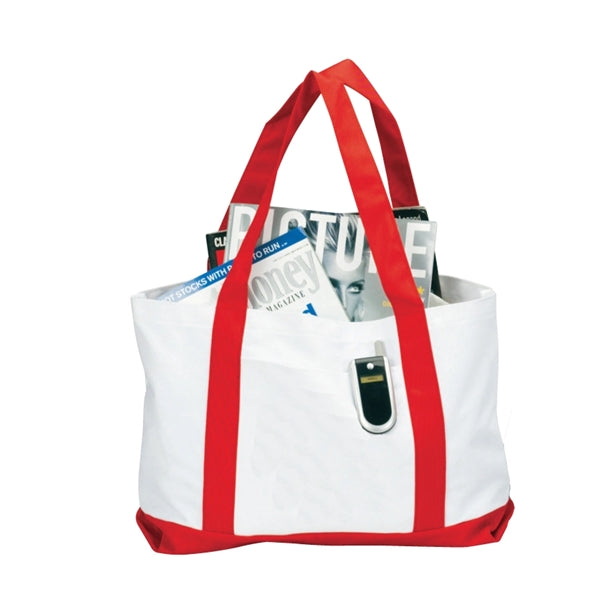 Tote Bag w/Contrast Handles