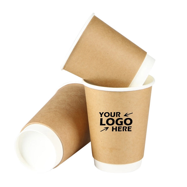 8oz Double Wall Hot Kraft Coffee Cup