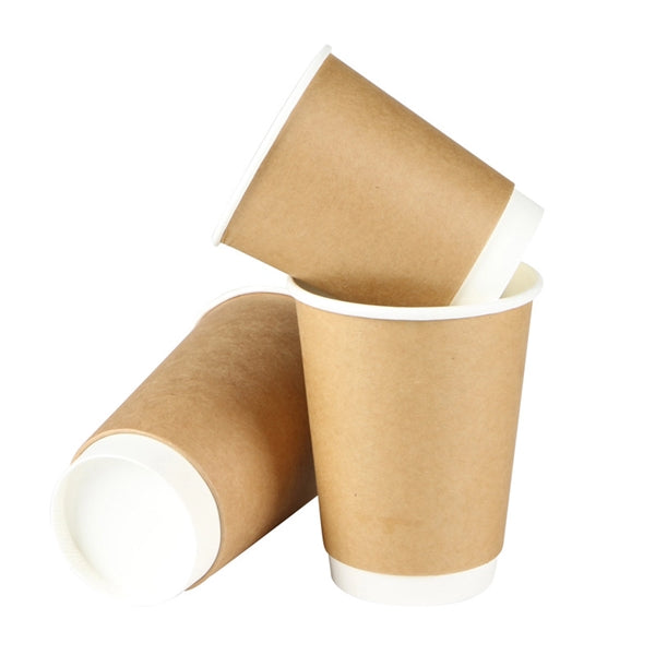 8oz Double Wall Hot Kraft Coffee Cup