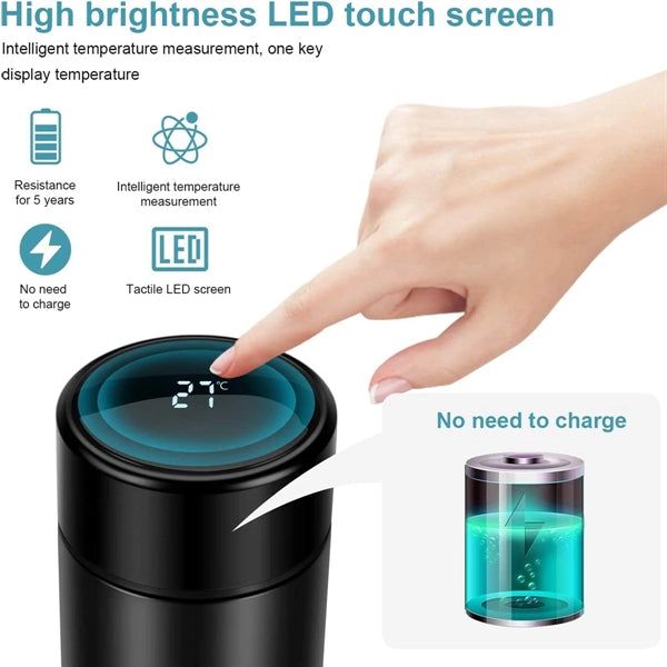 Smart Touch Temperature Display Water Bottle