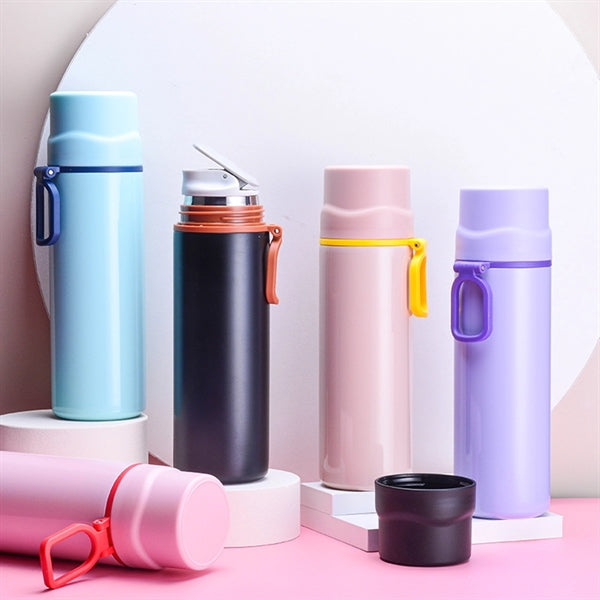 Double Walled Sports Travel Mug With Leakproof Lid