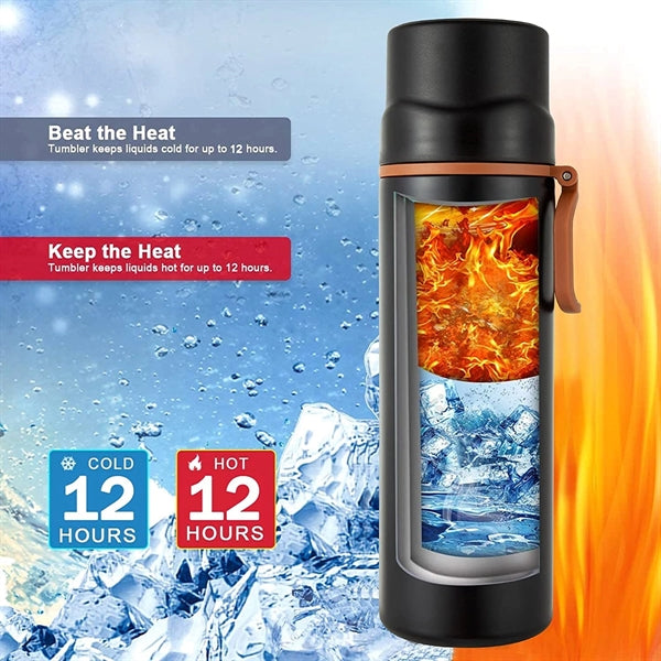 Double Walled Sports Travel Mug With Leakproof Lid