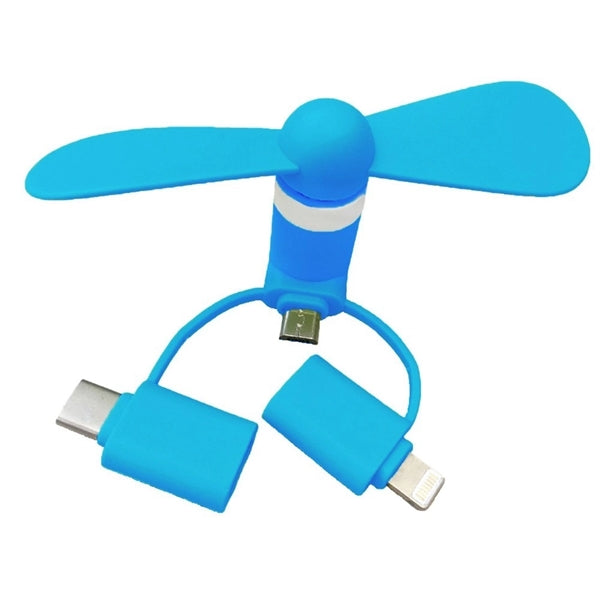 3-in-1 Mini USB Phone fan