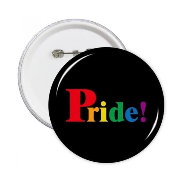 Gay Pride Plastic Badge