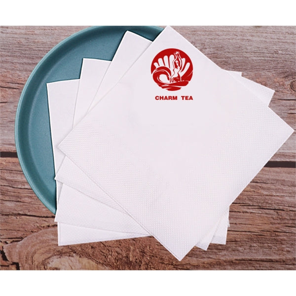 4.5" x 4.5" White 2 Ply Beverage Napkin (Free shipping)
