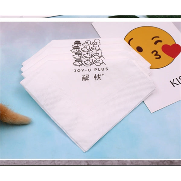 4.5" x 4.5" White 2 Ply Beverage Napkin (Free shipping)
