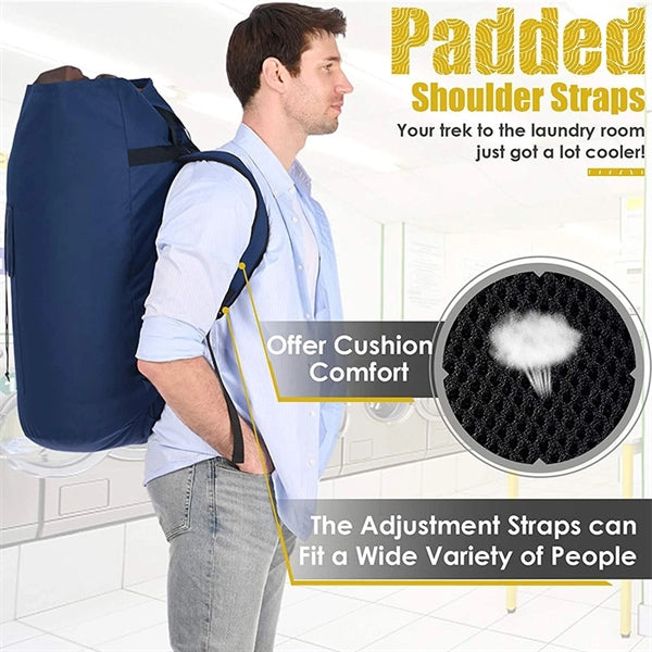 115L Laundry Backpack With Padded Shoulder Strap
