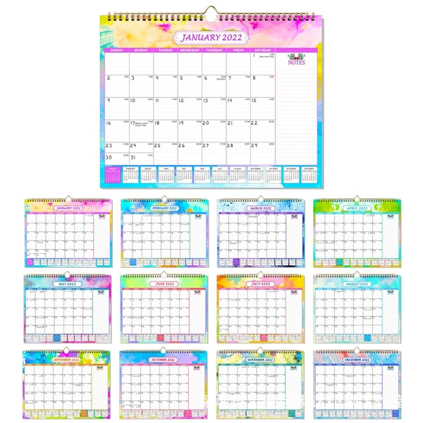 Monthly Wall Calendar For Planning & Organizing