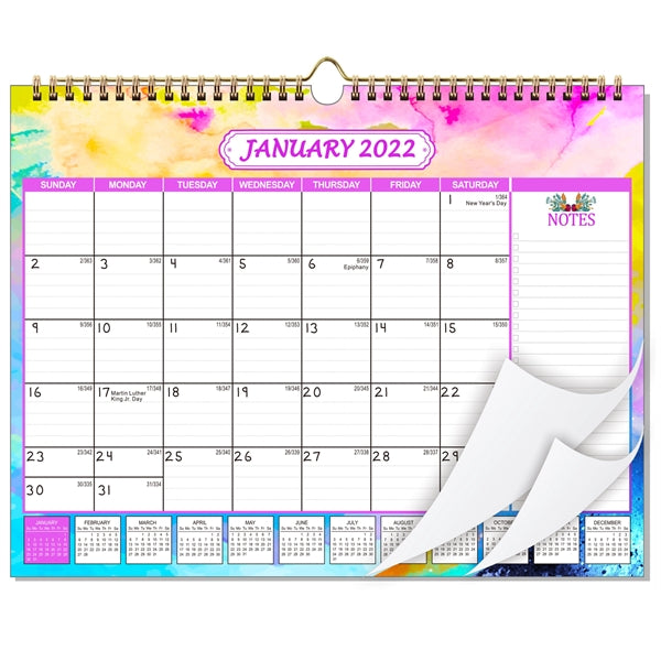 Monthly Wall Calendar For Planning & Organizing