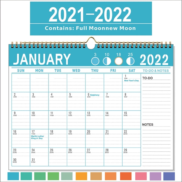 Monthly Wall Calendar For Planning & Organizing