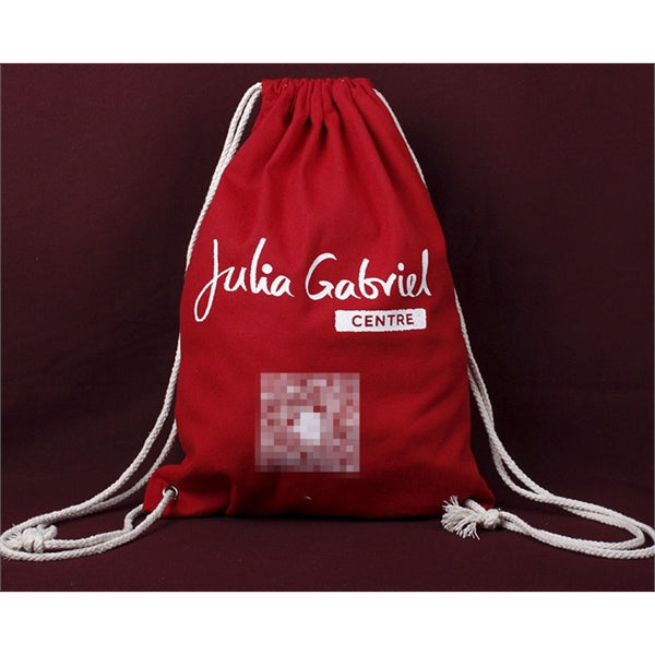 8oz middle weight cotton canvas tote drawstring backpack