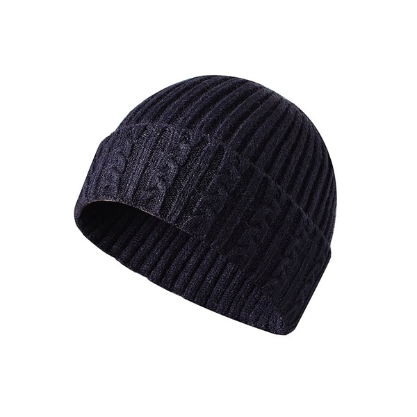 Winter Thick Cable Knit Beanie Cuff Hat