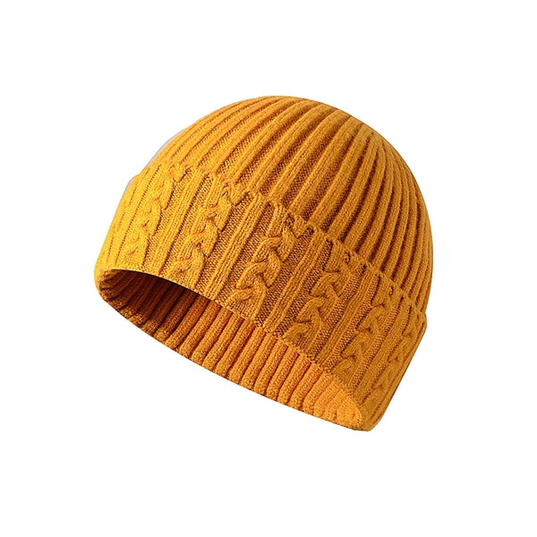 Winter Thick Cable Knit Beanie Cuff Hat