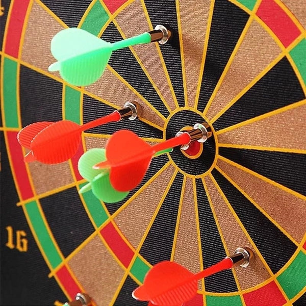 Double Sided Magnetic Dartboard With Darts