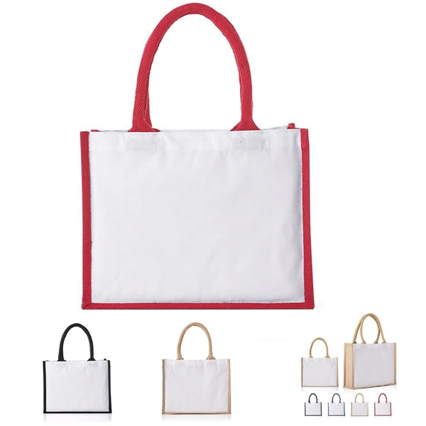 Jute And Cotton Tote Bag