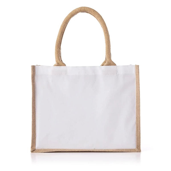 Jute And Cotton Tote Bag