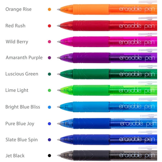 Retractable Gel Ink Pen with Eraser